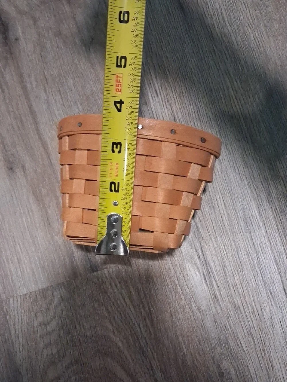 Longaberger Tan Woven Wall Basket